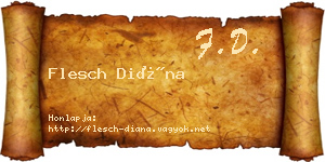 Flesch Diána névjegykártya